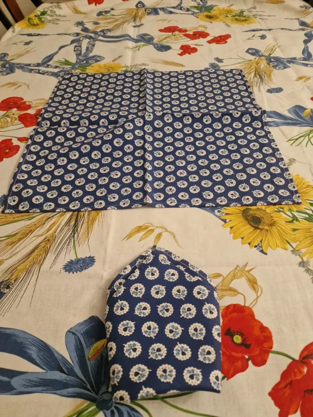 Mantelería con 6 servilletas