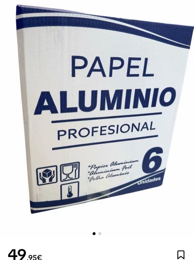 Papel Aluminio Profesional 6 Rollos