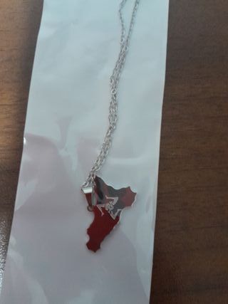 Collana con ciondolo sagoma Sicilia
