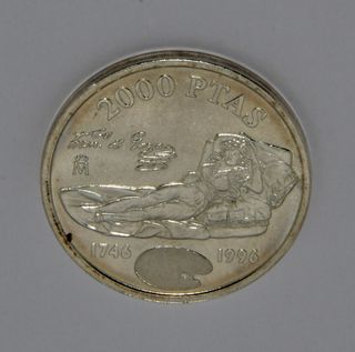 Moneda 2000 Pesetas 1996 Goya