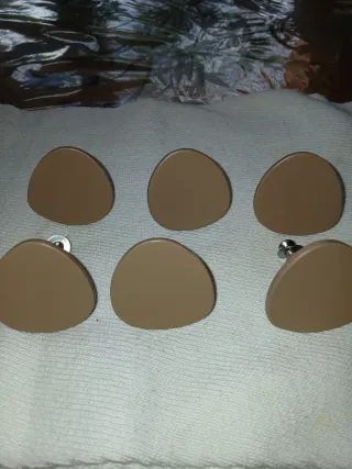 Pomos de mueble triangulares (6 unidades)