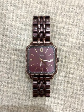 Reloj Fossil Morado y Dorado Mujer