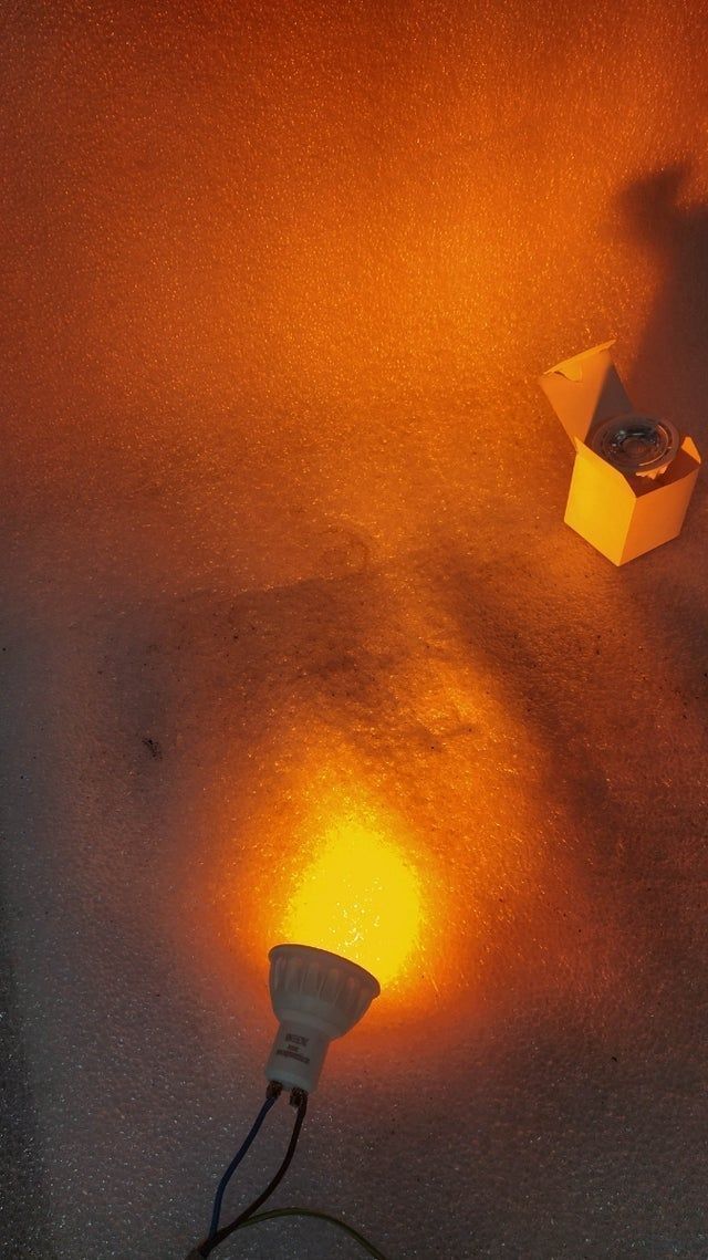 lote LED GU10 ROSA Y AMBAR