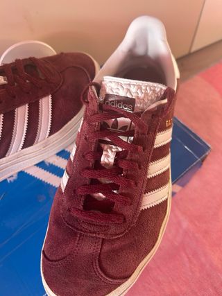 Adidas Gazelle Plataforma Rojas