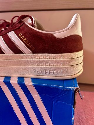 Adidas Gazelle Plataforma Rojas