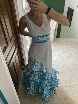 Traje Flamenca Volantes Lunares