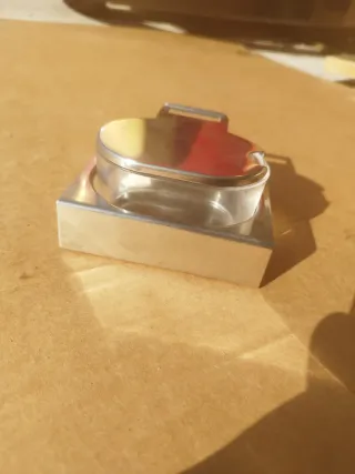 Formaggiera Alessi Vetro Metallo