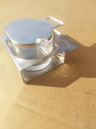 Formaggiera Alessi Vetro Metallo