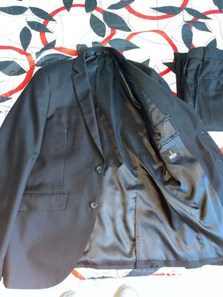 Americana y pantalón traje negro Talla S