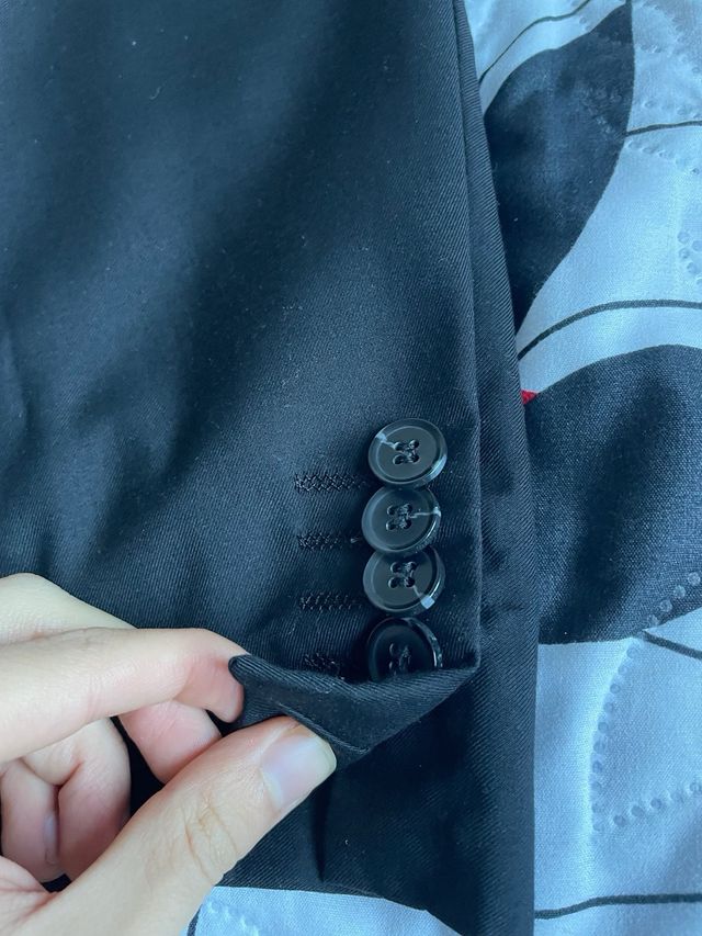 Americana y pantalón traje negro Talla S