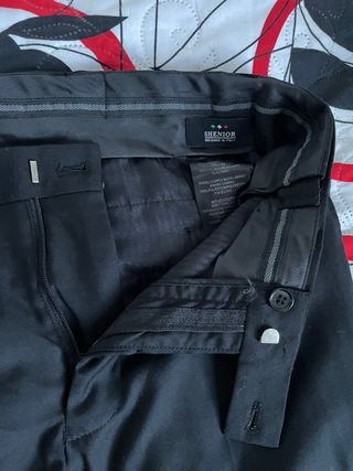 Americana y pantalón traje negro Talla S