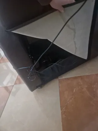 Sillón de masaje de piel