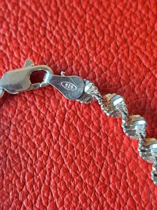 Pulsera Plata 925 Serpiente Trenzada Rara