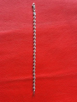 Pulsera Plata 925 Serpiente Trenzada Rara