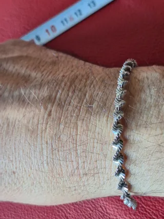 Pulsera Plata 925 Serpiente Trenzada Rara