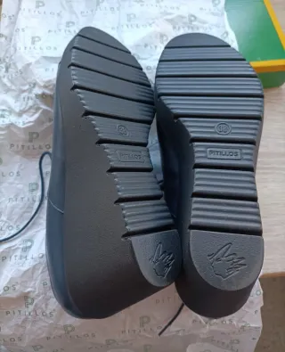 Zapatos Pitillos azul/plata sin usar