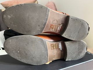 Zapatos de piel cordones marrones