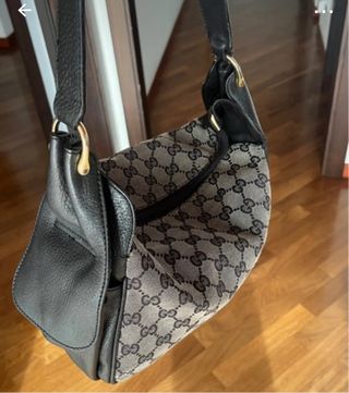Borsa vintage Gucci beige/marrone