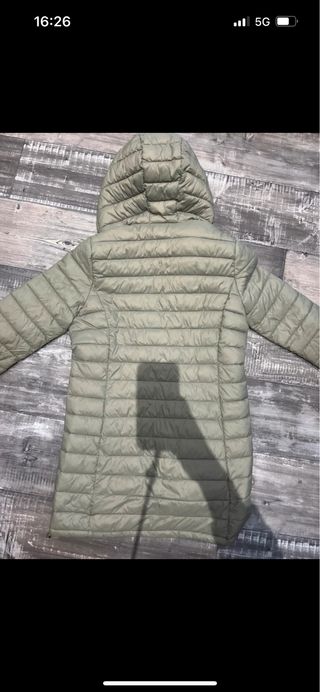 Abrigo acolchado verde oliva talla L