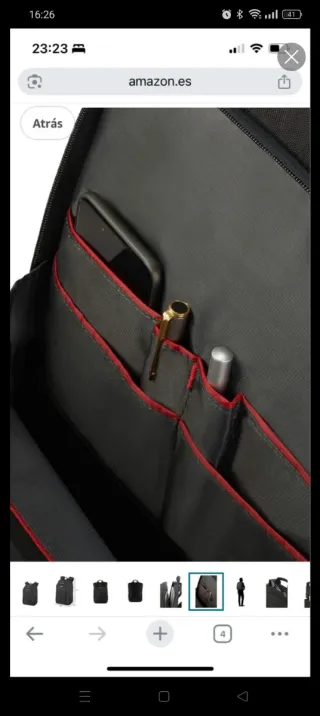 Mochila Samsonite Negra