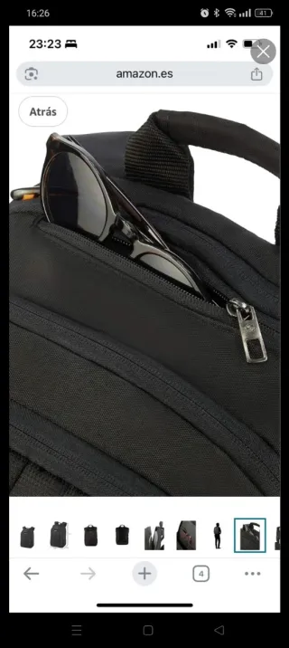 Mochila Samsonite Negra