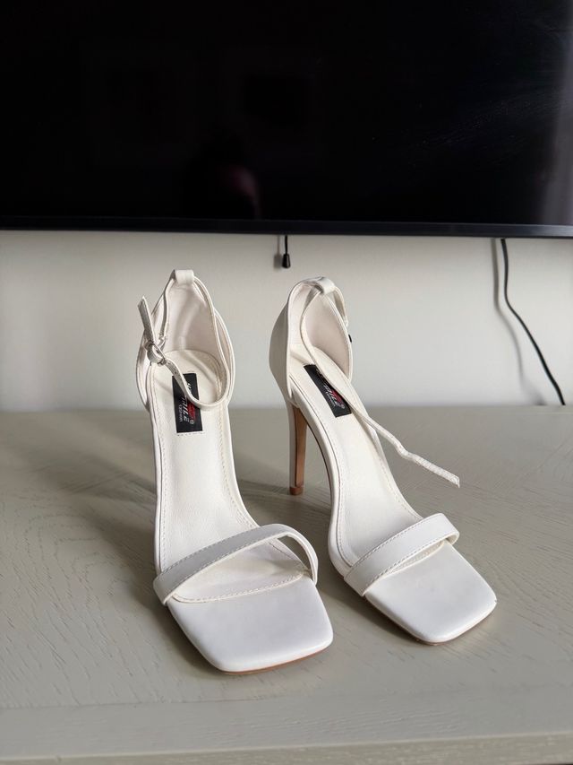 Tacones Blancos Mujer