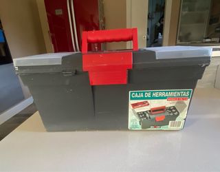 Caja de Herramientas Plástico Roja/Gris