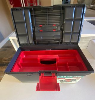 Caja de Herramientas Plástico Roja/Gris
