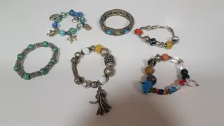6 Pulseras Multicolores