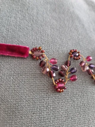 Gargantilla Choker Flores Perlas