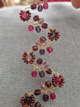 Gargantilla Choker Flores Perlas