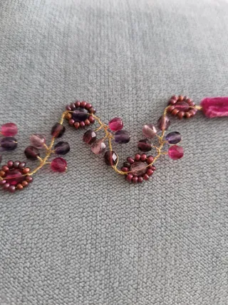 Gargantilla Choker Flores Perlas