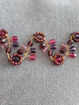 Gargantilla Choker Flores Perlas