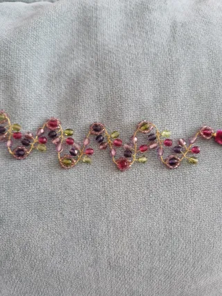 Gargantilla Choker Flores Perlas