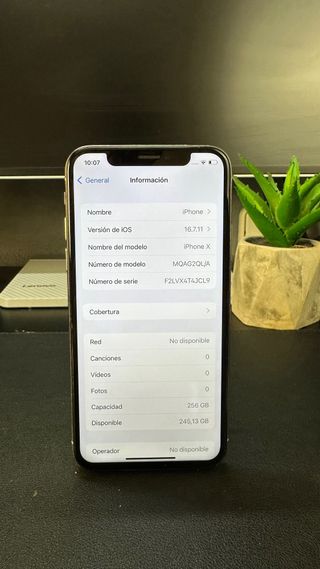 iPhone X 256GB 100% batteria