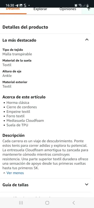 Zapatillas deportivas Adidas Hombre Grises