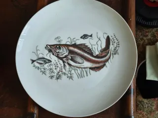 Piatto da portata pesce porcellana