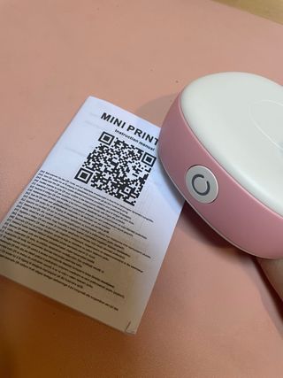 Impresora Portátil Mini Print Rosa y Blanca