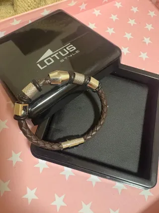 Pulsera Lotus Cuero Trenzado Unisex