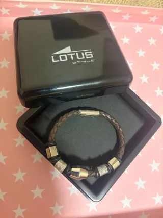 Pulsera Lotus Cuero Trenzado Unisex