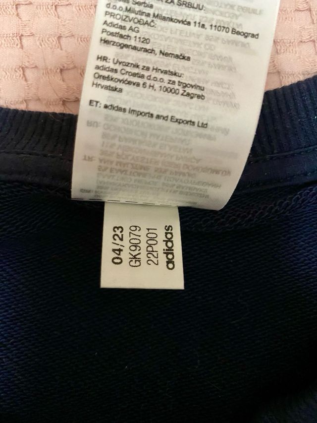 Sudadera Adidas Essentials Azul