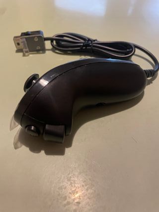 NUEVO mando Nunchuk Wii negro cable compatible