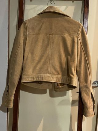 Chaqueta ante Mango Beige Talla M