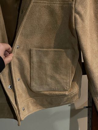 Chaqueta ante Mango Beige Talla M