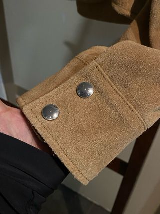 Chaqueta ante Mango Beige Talla M