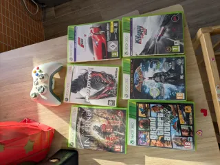 Xbox 360 Slim Negra + 8 Juegos (Añadibles 10 más)