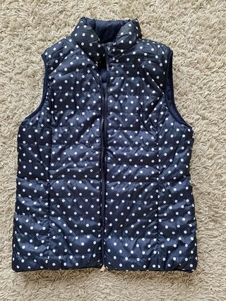 Chaleco reversible mujer azul