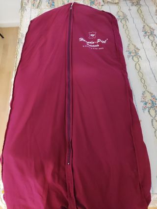 Abrigo de piel marrón