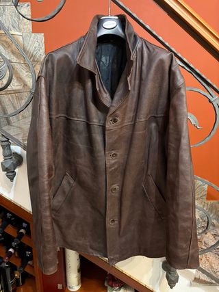 Giacca in vera pelle invecchiata naturale vintage