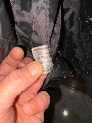 Giacca in vera pelle invecchiata naturale vintage